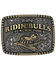 Dale Brisby Men's Bulls & Fools Attitude Belt Buckle, Silver, hi-res