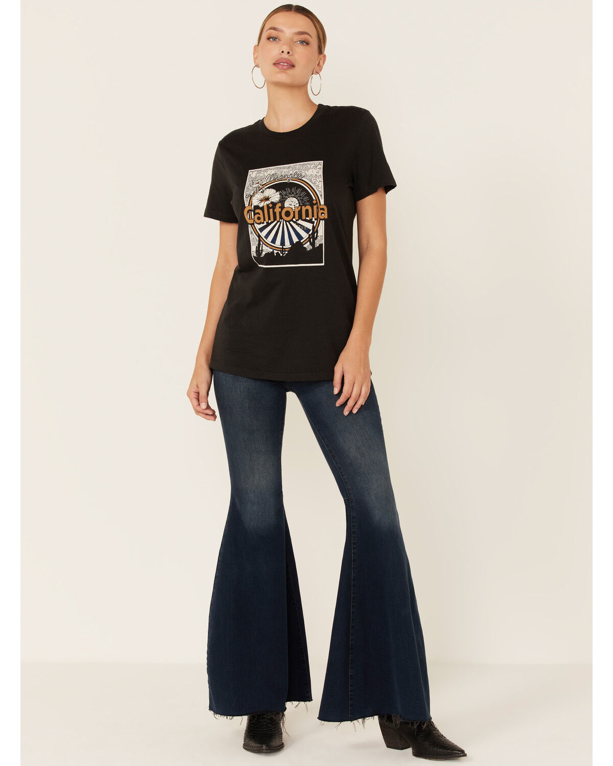 Image #4 - Wrangler Women's California Graphic Tee, Black, hi-res