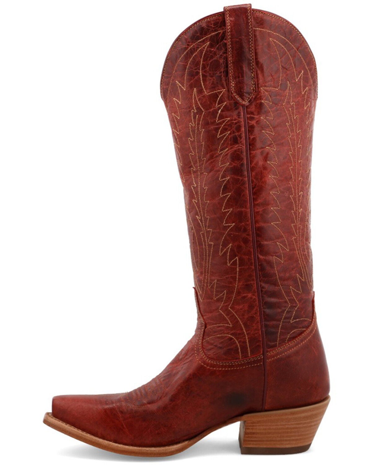Image #3 - Black Star Women's Victoria Tall Western Boots - Snip Toe, Red, hi-res