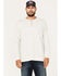 Image #1 - North River Men's Heathered Waffle Long Sleeve Henley, Natural, hi-res