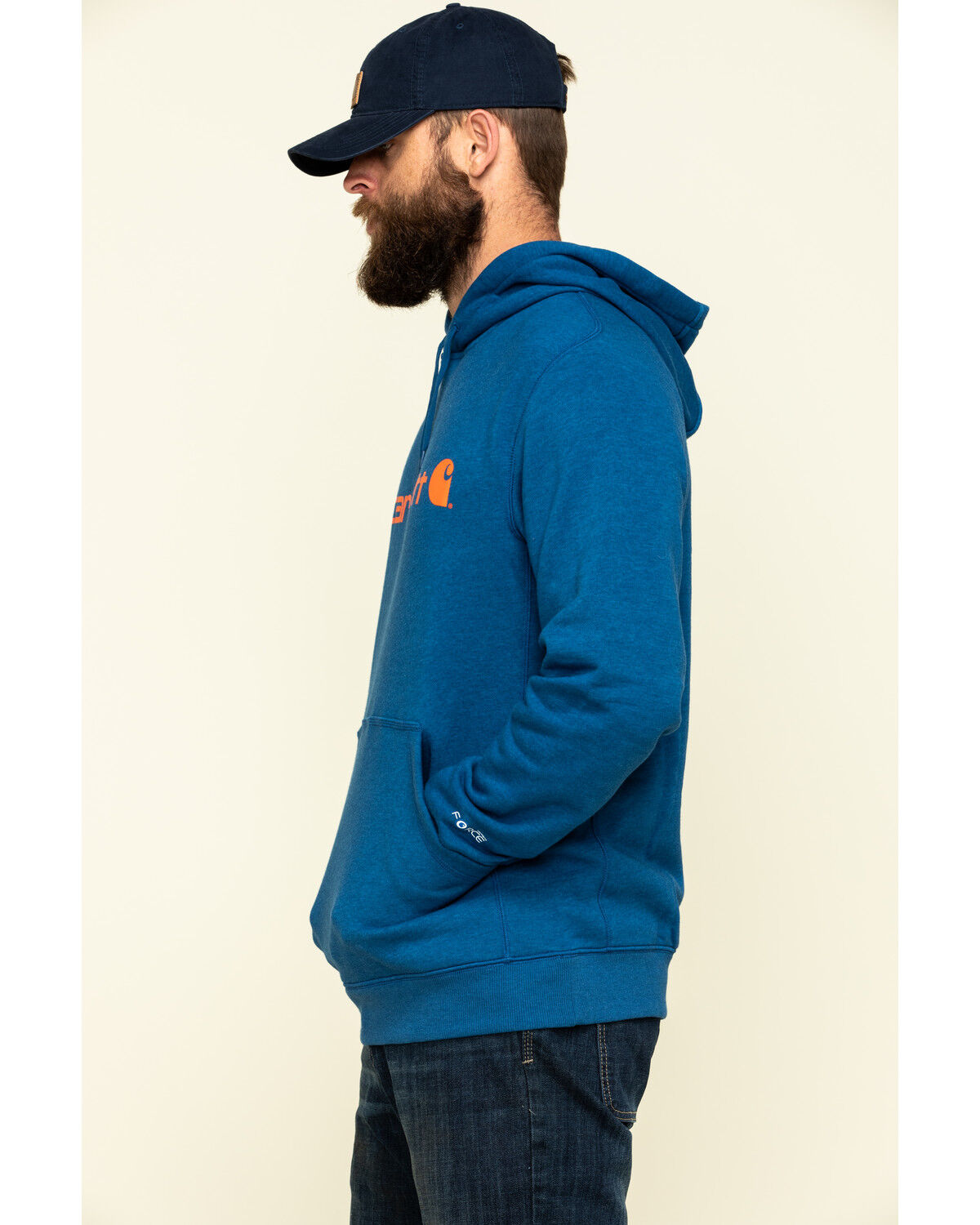Carhartt men's force delmont signature new arrivals graphic hooded sweatshirt
