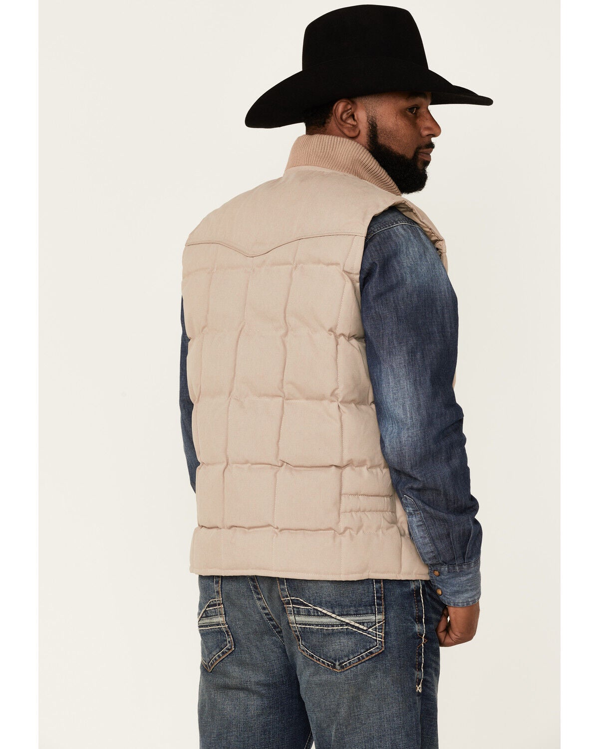 western puffer vest