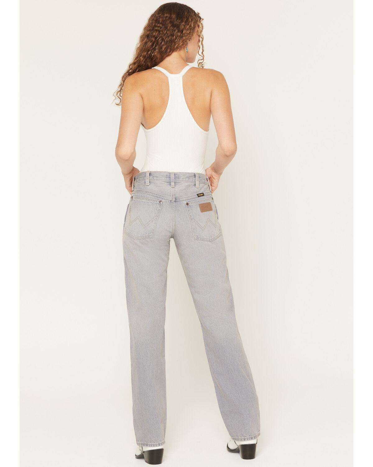 Image #3 - Wrangler Women's Haute Haze Low Rise Cowboy Straight Denim Jeans, Grey, hi-res