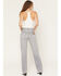 Image #3 - Wrangler Women's Haute Haze Low Rise Cowboy Straight Denim Jeans, Grey, hi-res