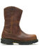 Image #2 - Wolverine Men's Hellcat Waterproof Western Work Boots - Composite Toe, Brown, hi-res