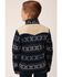 Image #2 - Roper Boys' Poly Micro Fleece Pullover, Navy, hi-res