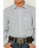 Image #3 - Panhandle Slim Boys' Striped Long Sleeve Button-Down Western Shirt, Blue, hi-res