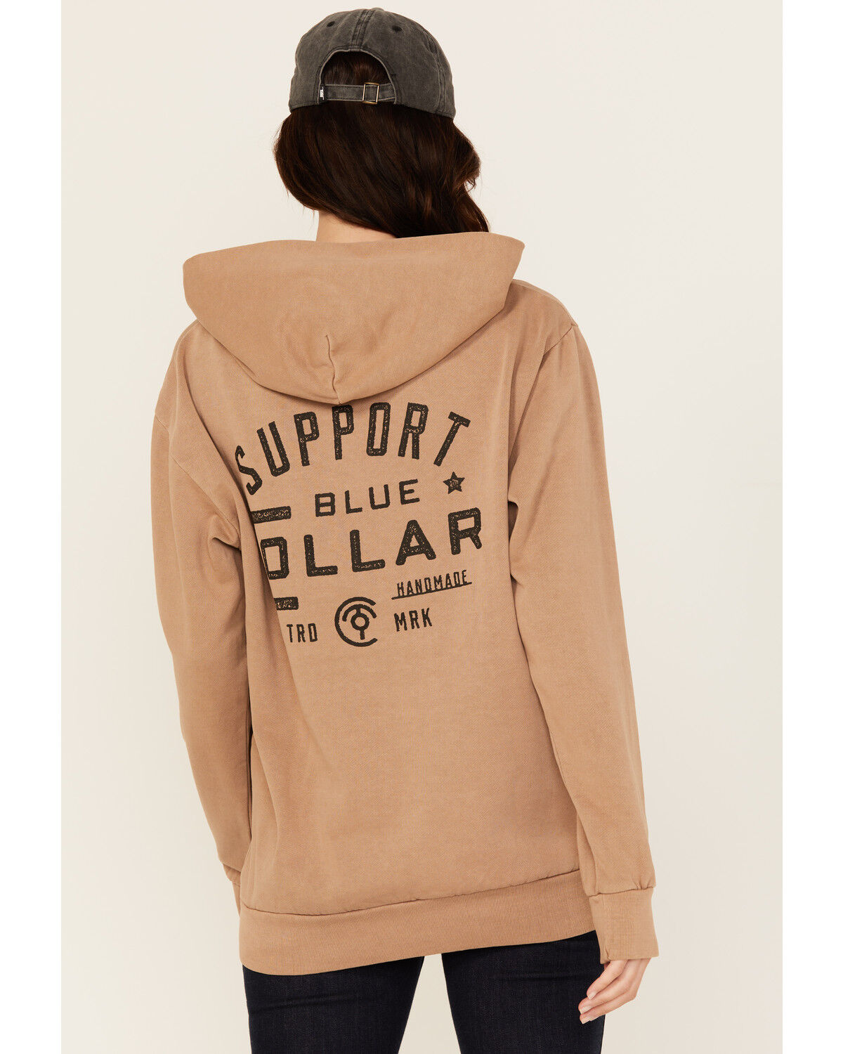 Image #1 - Troll Co Women's Nova Heavyweight Hoodie, Sand, hi-res