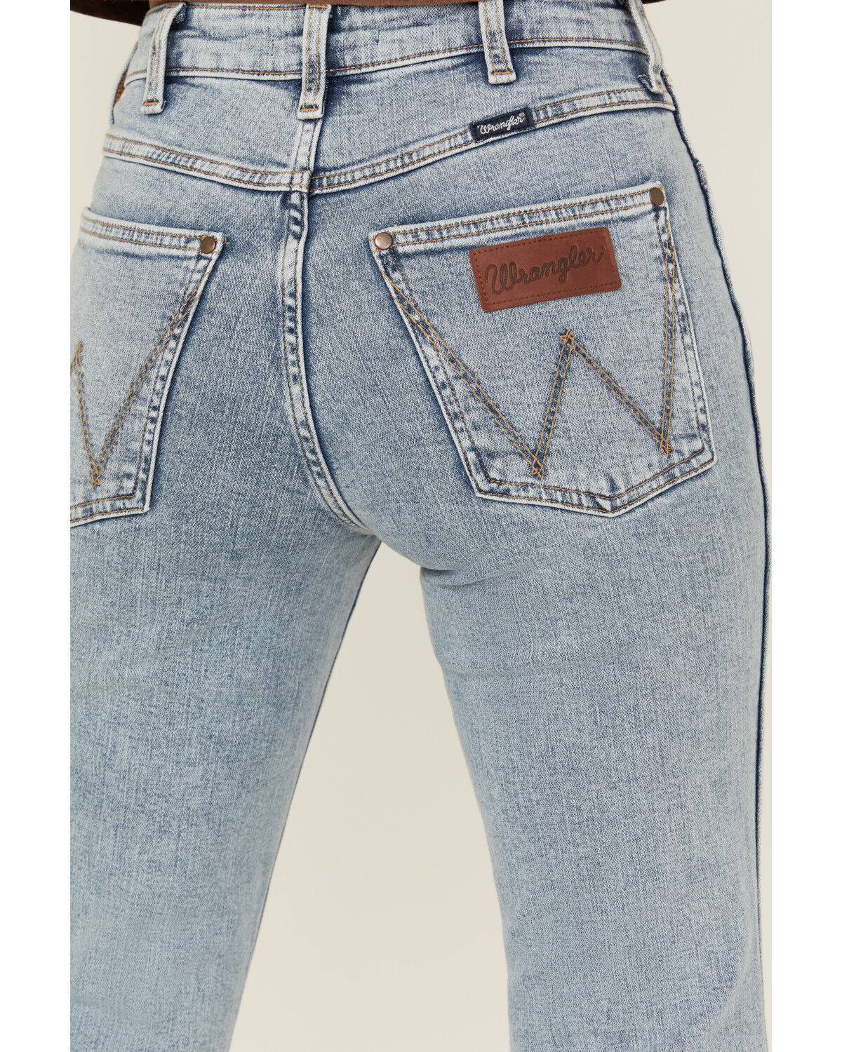 Image #4 - Wrangler Retro Women's Giovanni Light Wash High Rise Flare Stretch Denim Jeans, , hi-res