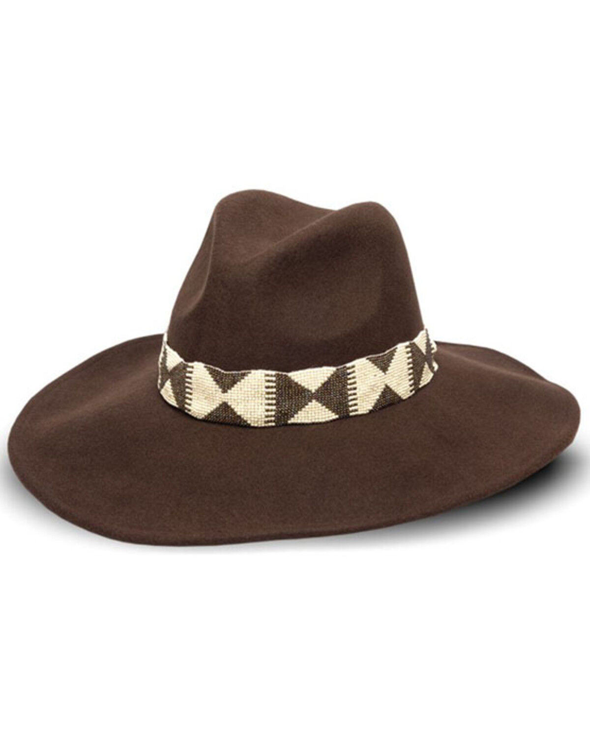 Image #1 - Nikki Beach Women's Bonsoa Wool Cowboy Hat, Brown, hi-res