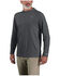 Image #2 - Carhartt Men's Force Sun Defender™ Lightweight Long Sleeve Hooded Graphic T-Shirt, Grey, hi-res