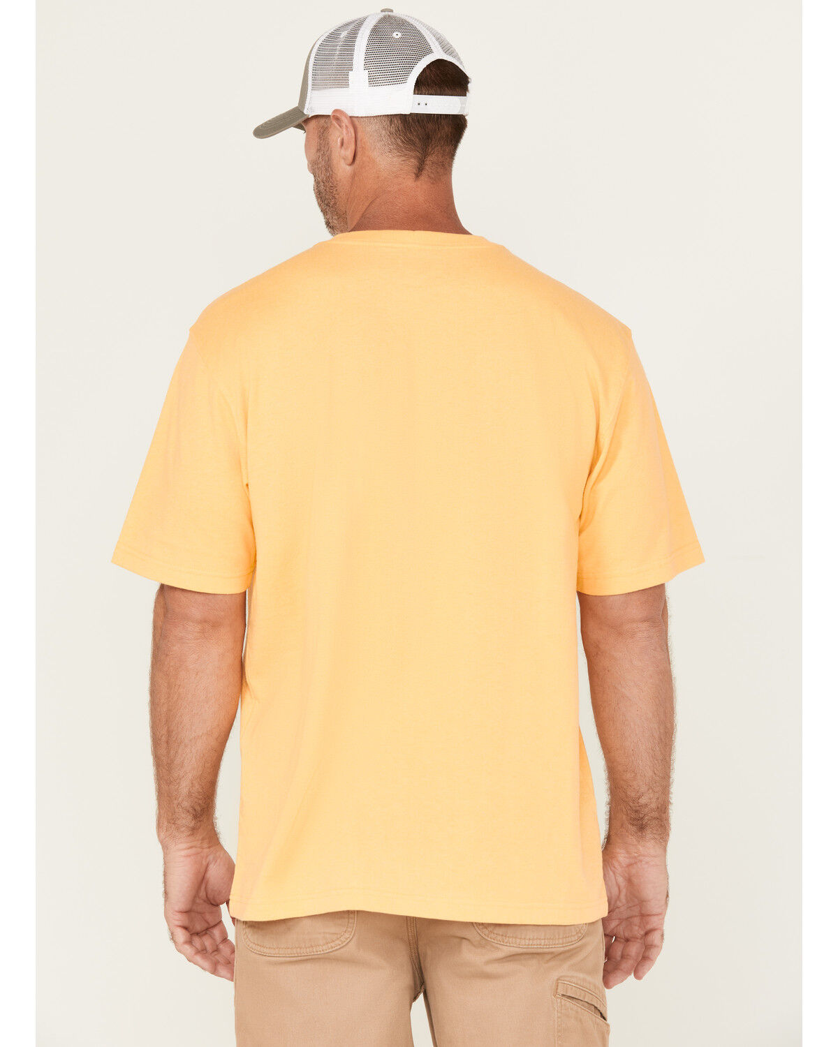 Image #4 - Carhartt Men's Loose Fit Heavyweight Short Sleeve Pocket T-Shirt, Yellow, hi-res
