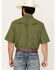Image #4 - Wrangler Men's Solid Short Sleeve Snap Performance Western Shirt - Tall, Green, hi-res