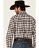 Ariat Men's Mach Stretch Small Plaid Long Sleeve Button Down Western Shirt , Aqua, hi-res