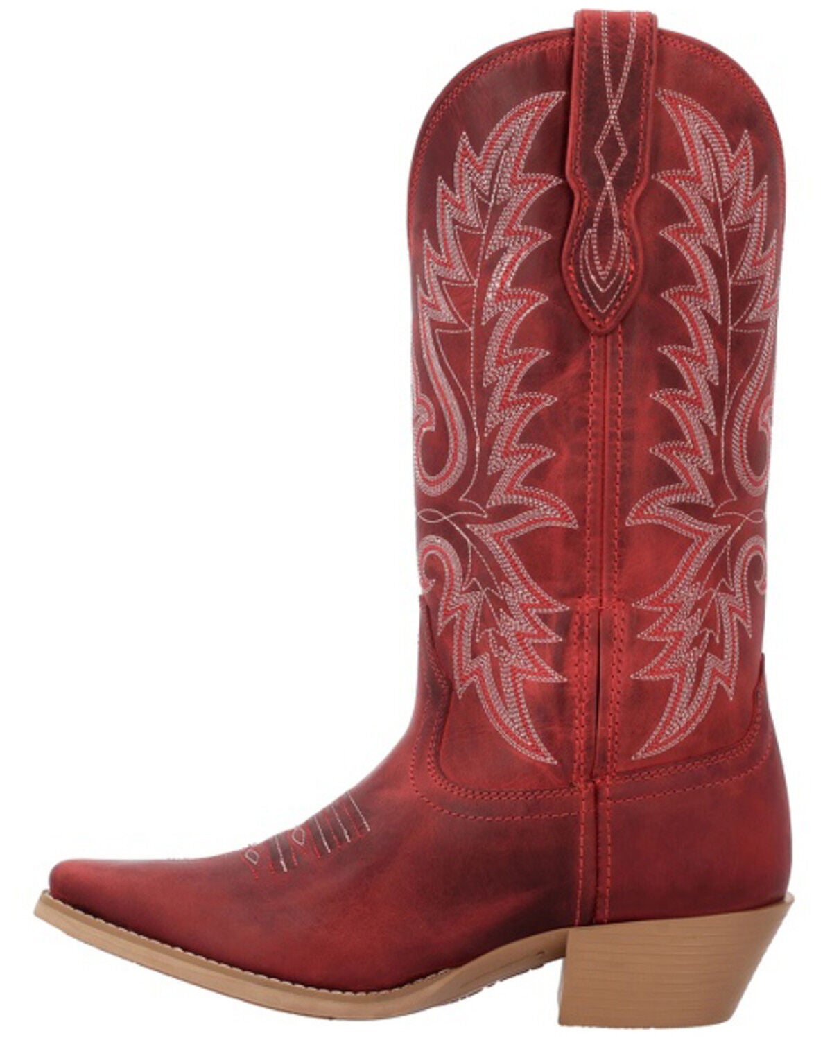 Image #3 - Durango Women's Shyloh Western Boots - Snip Toe, Red, hi-res