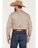 Image #4 - Wrangler X Cody Johnson Men's Houndstooth Print Long Sleeve Button-Down Western Shirt, Navy, hi-res