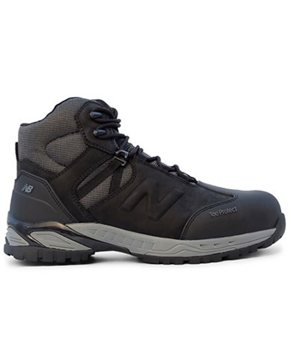Image #2 - New Balance Men's All Site Waterproof Work Boots - Composite Toe, Black, hi-res