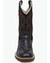 Image #4 - Old West Little Boys' Faux Alligator Western Boots - Broad Square Toe, Black, hi-res