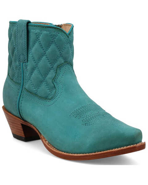 Image #1 - Twisted X Women's 6" Steppin' Out Booties - Snip Toe , Blue, hi-res