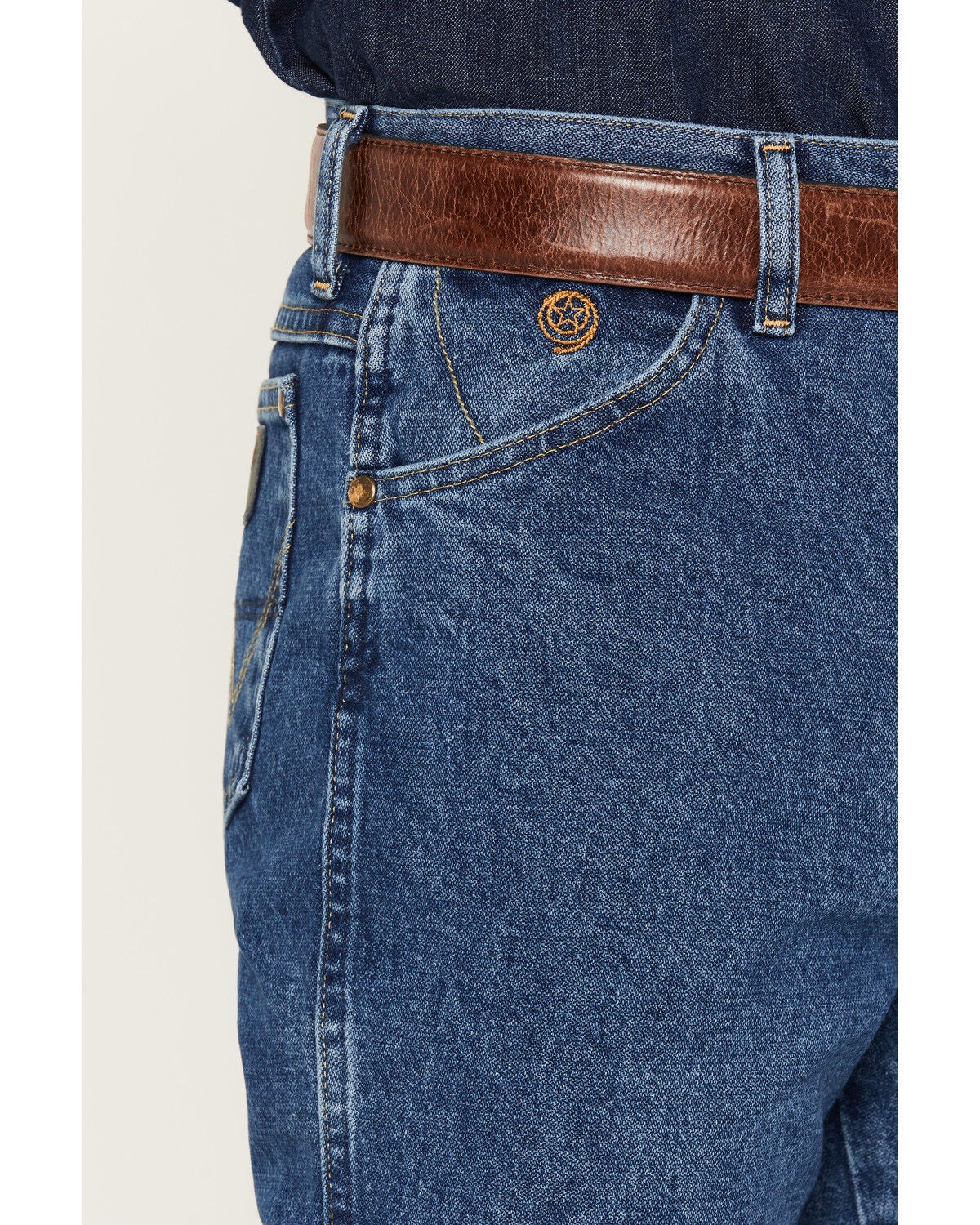 Image #2 - Wrangler Men's George Strait 936 Cowboy Cut Slim Jeans, Denim, hi-res