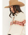Image #2 - Rock & Roll Denim Women's Running Horse Border Print Oversized Long Sleeve Pearl Snap Western Shirt, Beige, hi-res