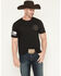 Image #2 - Howitzer Men's Don't Tread Short Sleeve Graphic T-Shirt, Black, hi-res