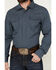 Image #3 - Wrangler Retro Men's Premium Medallion Print Long Sleeve Western Snap Shirt, Blue, hi-res
