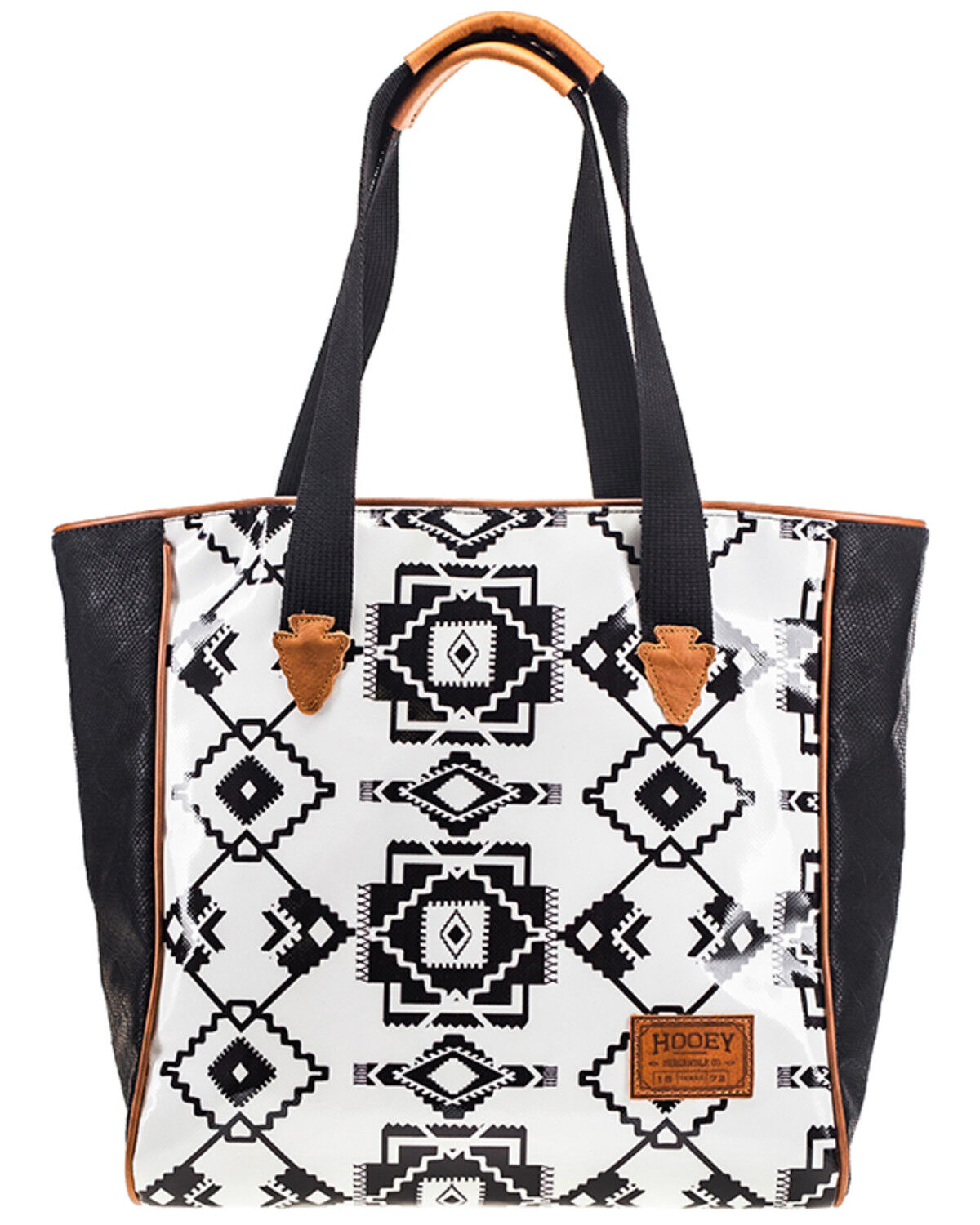 Image #1 - Hooey Women's Whiteriver Southwestern Classic Tote, White, hi-res