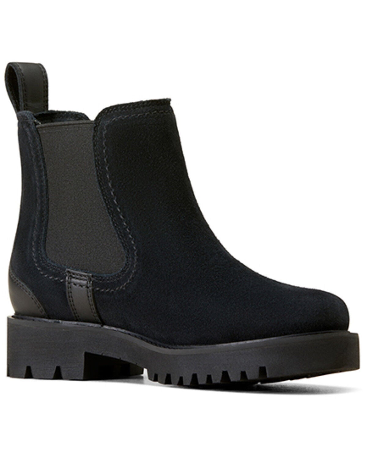 Ariat Women's Wexford Lug Waterproof Chelsea Boots - Round Toe, Black, hi-res