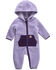 Image #1 - Carhartt Infant Girls' Sherpa Zip Front Hooded Coverall , Lavender, hi-res