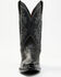 Image #4 - Dan Post Men's Exotic Ostrich Western Boots - Snip Toe , Black, hi-res