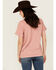 Image #4 - Girl Dangerous Country Heart Short Sleeve Graphic Tee, Dark Pink, hi-res