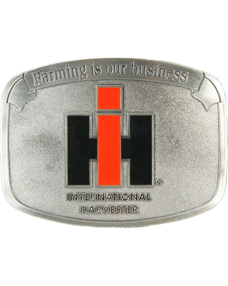 Western Express Men's Silver Farming Is Our Business IH Buckle , Silver, hi-res