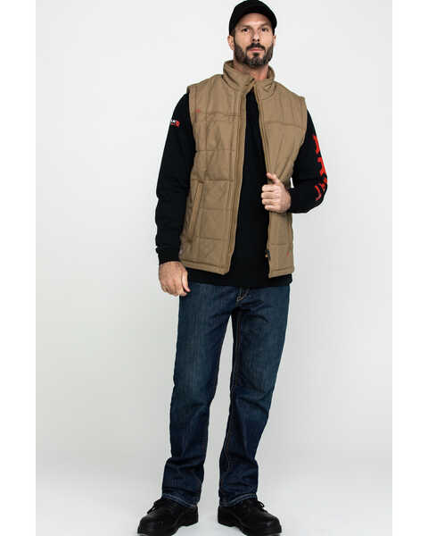 Image #6 - Ariat Men's FR Crius Insulated Work Vest - Tall , Beige/khaki, hi-res