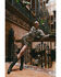 Image #1 - Rock & Roll Denim Women's Sequin Puff Long Sleeve Mini Dress, Gold, hi-res