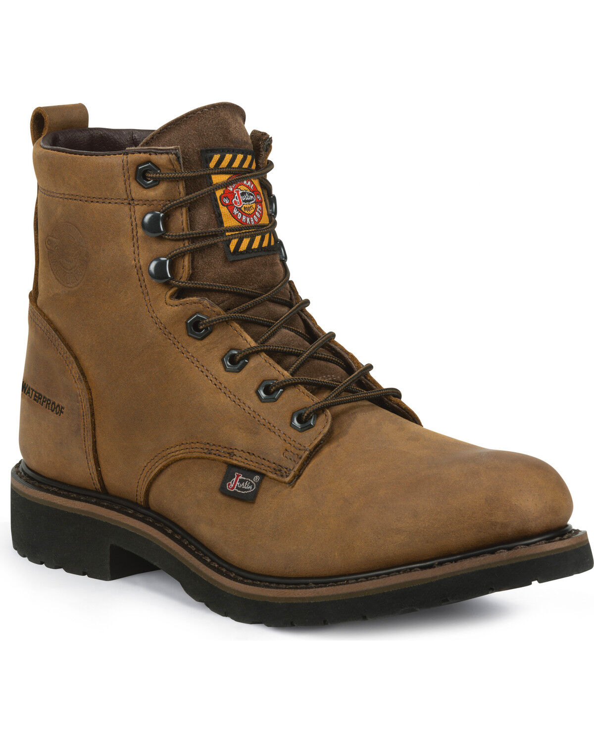 Men's Justin 6-Inch Lace-Up Work Boots 