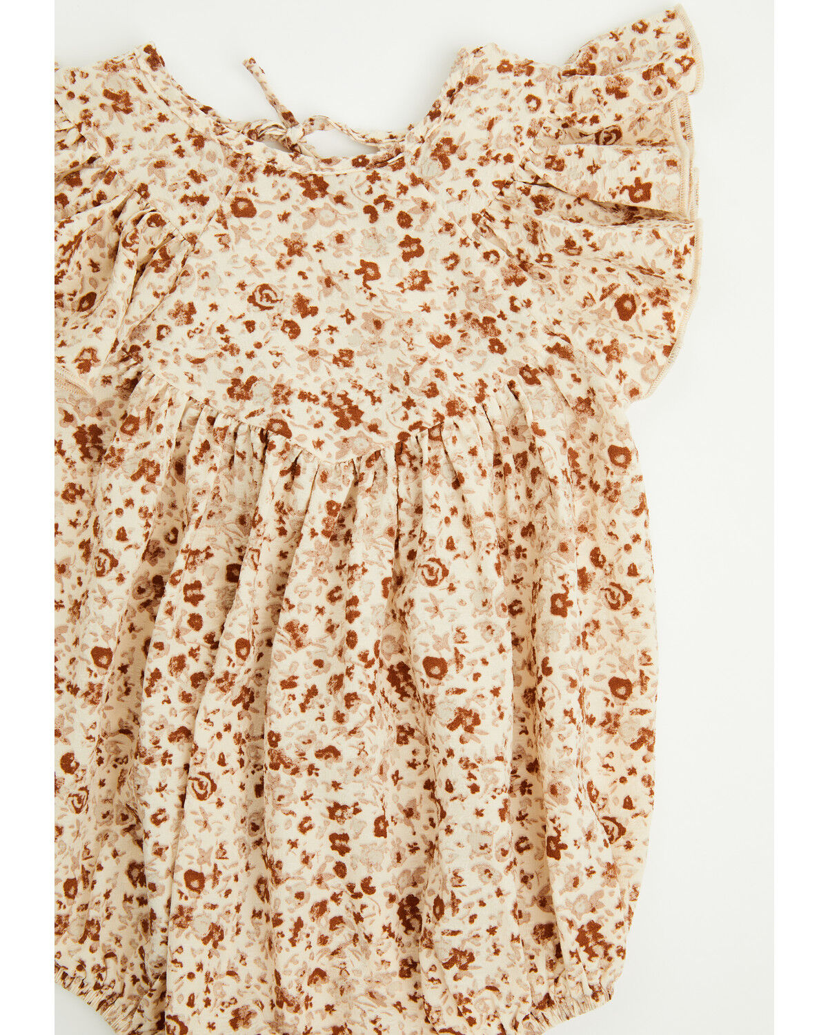 Image #2 - Yura Infant Girls' Floral Print Onesie, Cream, hi-res