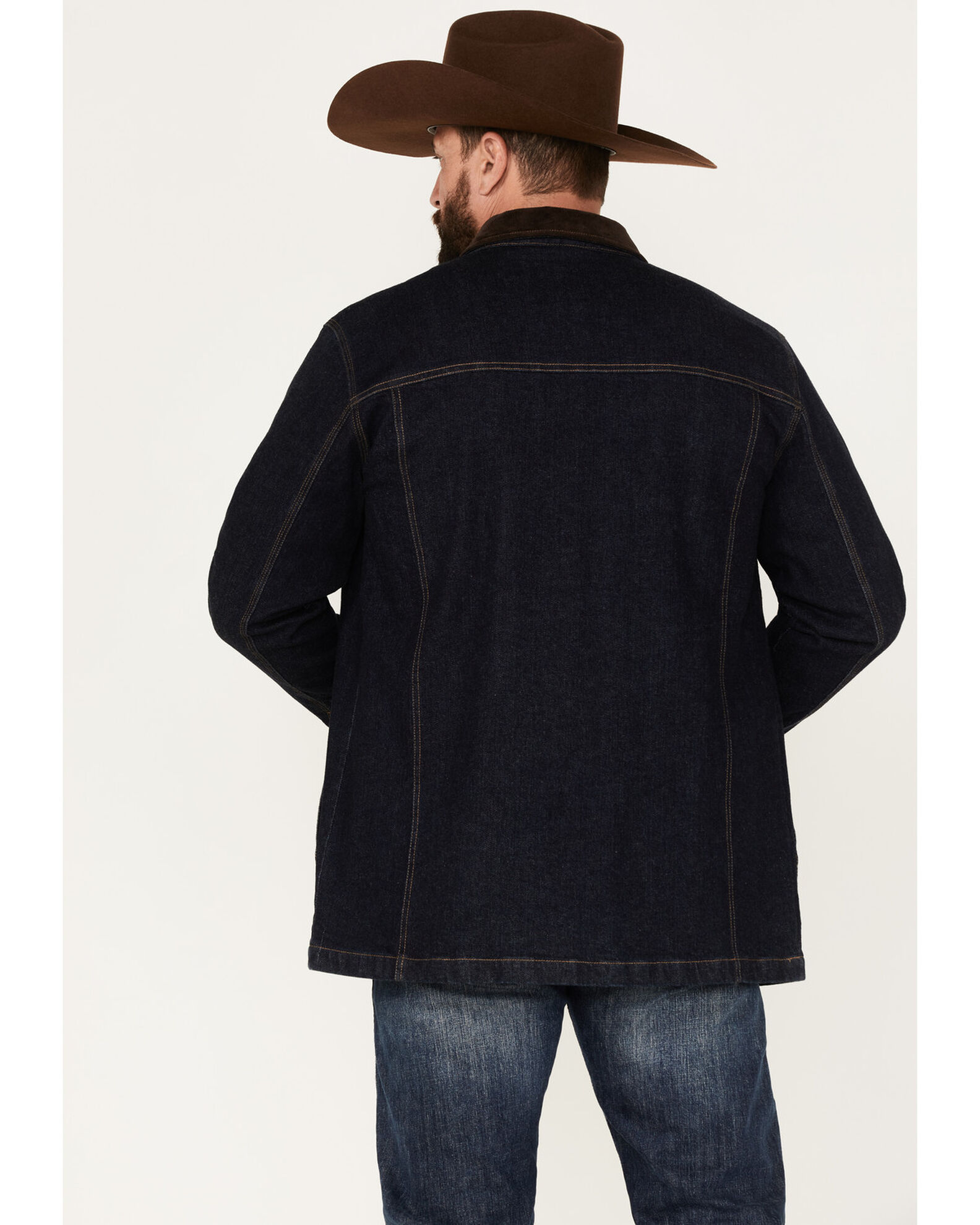 Blue Ranchwear Men s Rancher Flannel Lined Denim Jacket Sheplers