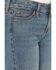 Image #2 - Wrangler Girls' Wendy Medium Wash Bootcut Stretch Denim Jeans, Blue, hi-res