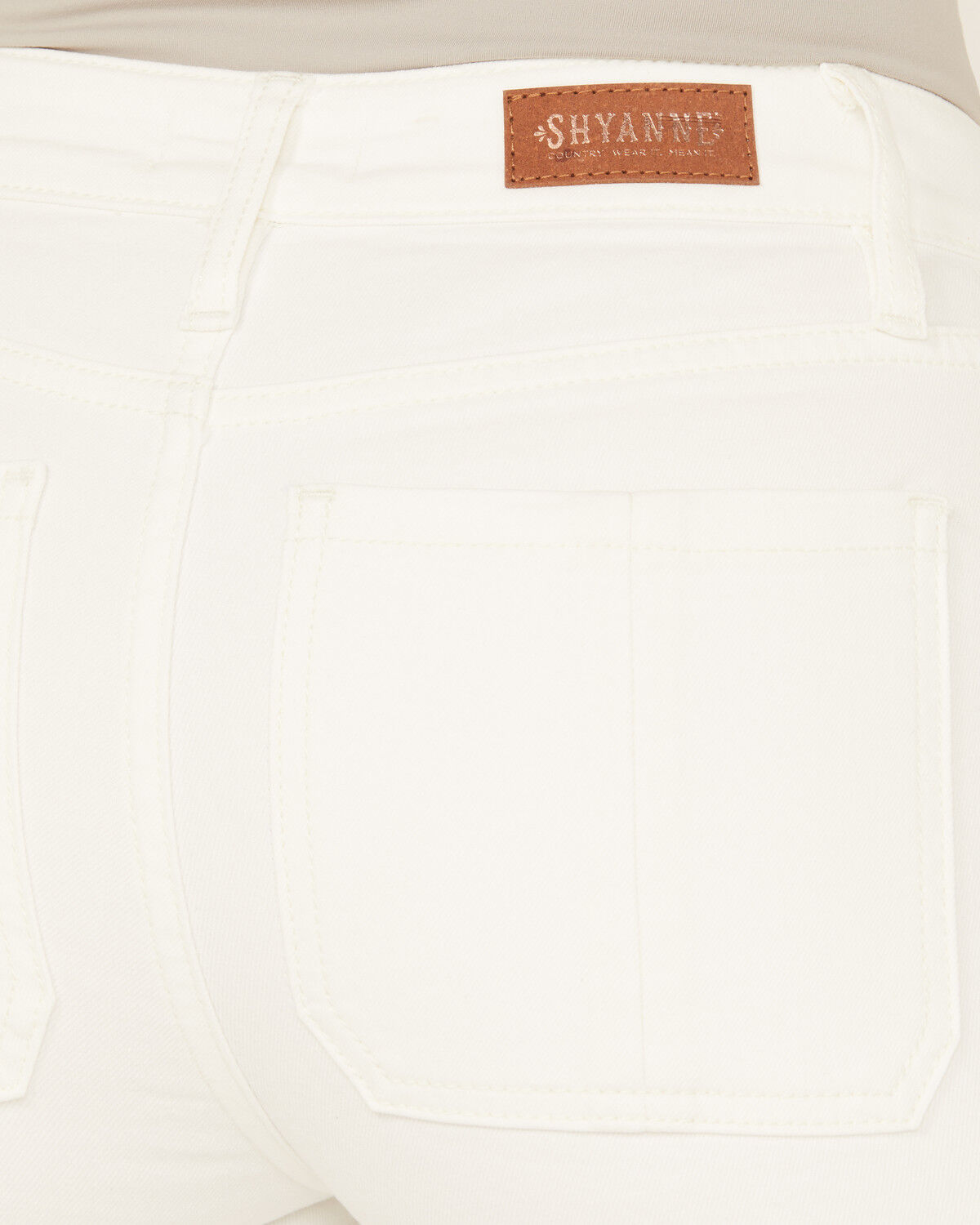 Image #4 - Shyanne Women's Cloud Dancer High Rise Super Flare Stretch Jeans, , hi-res