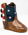 Image #1 - Cody James Infant Boys' Flag Poppet Western Boots - Round Toe, Red/white/blue, hi-res