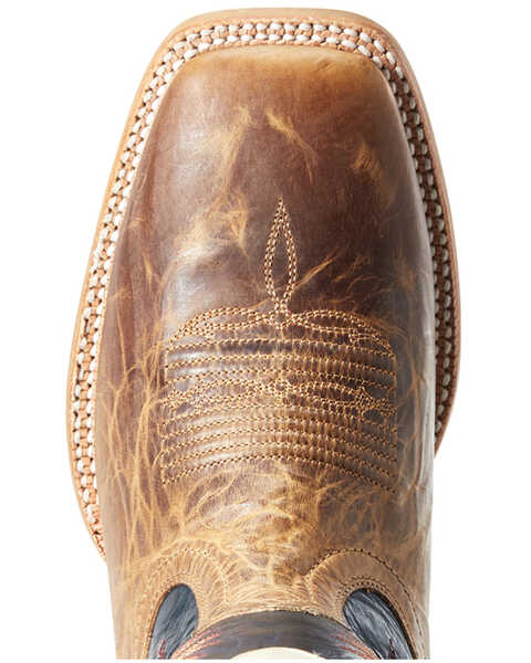 Image #4 - Ariat Men's Wildstock Real Deal Western Performance Boots - Broad Square Toe, Brown, hi-res