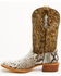 Image #3 - Dan Post Women's Exotic Python Western Boots - Broad Square Toe, Natural, hi-res