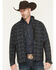 Image #1 - RANK 45&reg; Men's Aries Tonal Southwestern Softshell Jacket, Black, hi-res