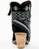 Image #5 - Dingo Women's Suede Bandida Western Booties - Round Toe, Black, hi-res
