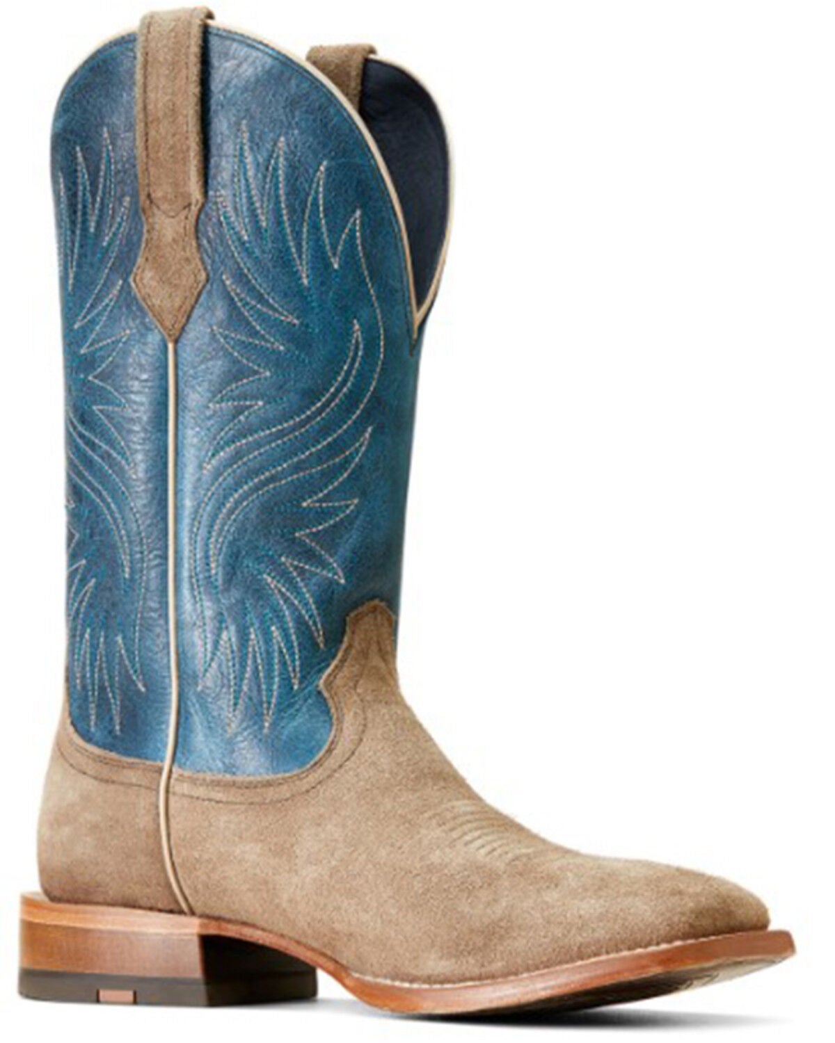Ariat Men's Circuit Rockridge Western Boots - Broad Square Toe, Grey, hi-res