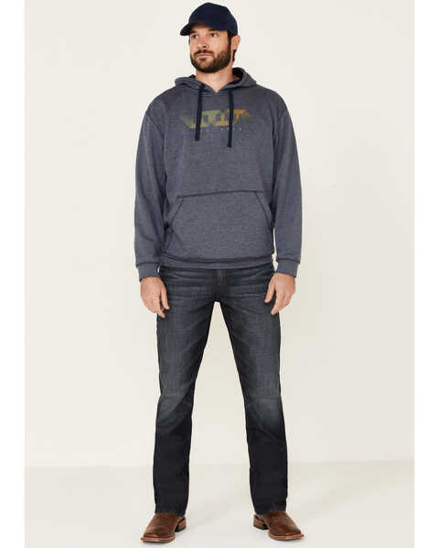 Image #2 - Tin Haul Men's Geometric Abstract Logo Hooded Sweatshirt , Blue, hi-res