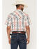 Image #4 - RANK 45&reg; Men's Everglades Southwestern Print Rodeo Tech 2.0 Short Sleeve Snap Stretch Western Shirt, Red, hi-res