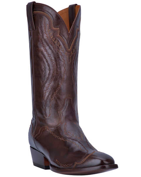 Image #1 - El Dorado Men's Handmade Antique Western Boots - Square Toe, Brown, hi-res