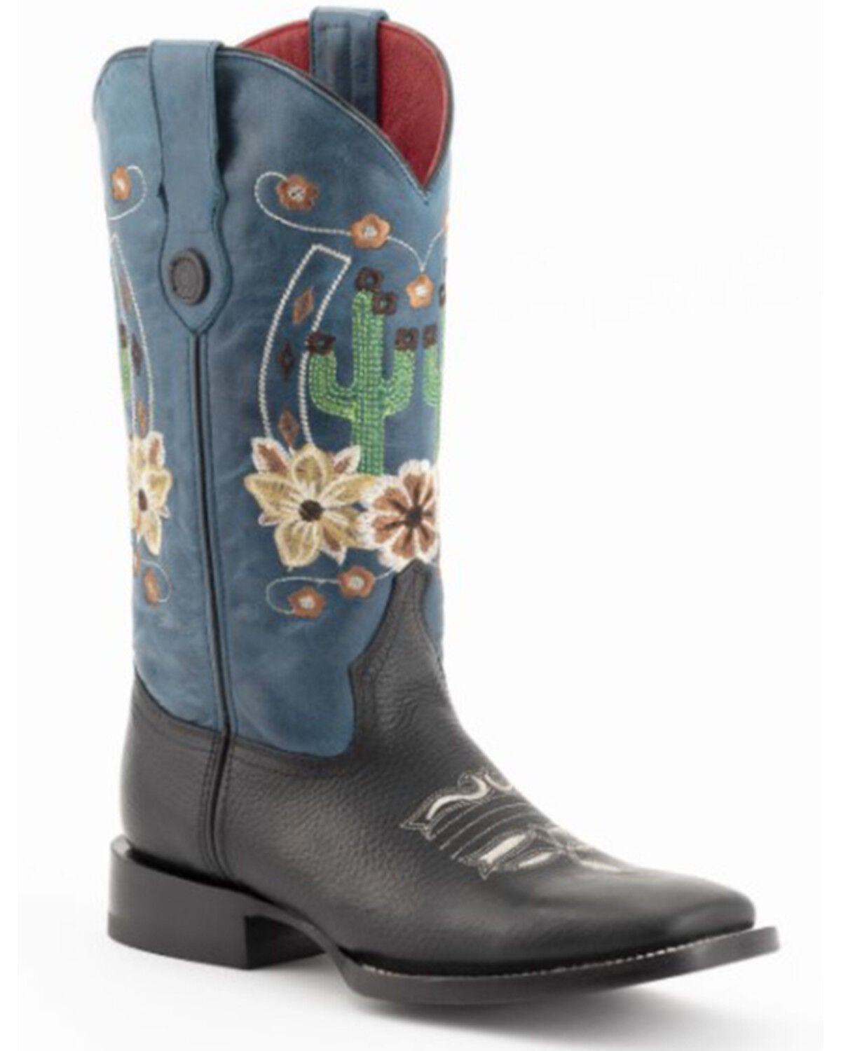 Ferrini Women's Cleopatra Square Toe Boots Handcrafted - Silver  8389334